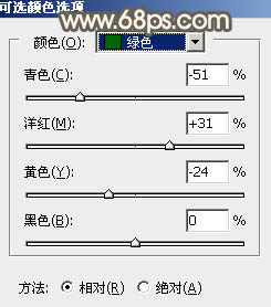 Photoshop给水边的美女图片加上暗调金秋色4