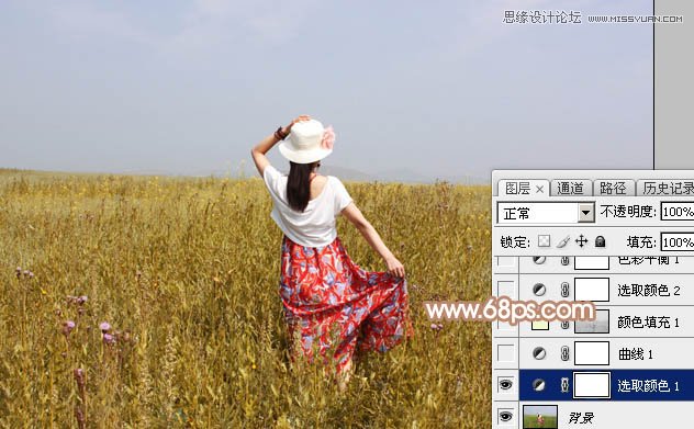 Photoshop给外景照片添加朦胧的逆光效果6