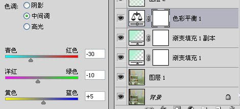 Photoshop将图片调为泛白青色效果11