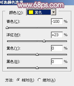 Photoshop给树丛中的人物加上青红色技巧4