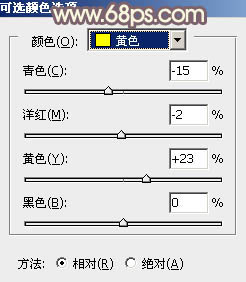 Photoshop调出树林图片秋季橙黄色15