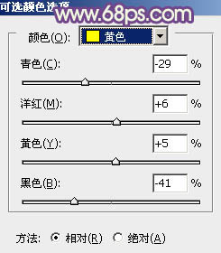 Photoshop给草地上人物调出淡黄色3