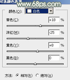 Photoshop给草地特写人物加上唯美的暖黄色5