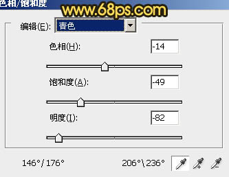 PS青绿色天空下的金黄草地人物照片7