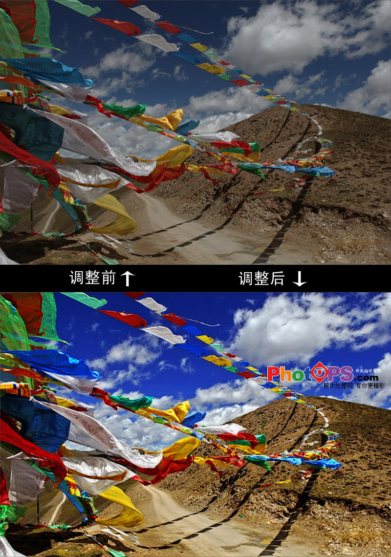 PhotoShop CS5 HDR色调调出灰暗风景照高清晰效果教程1