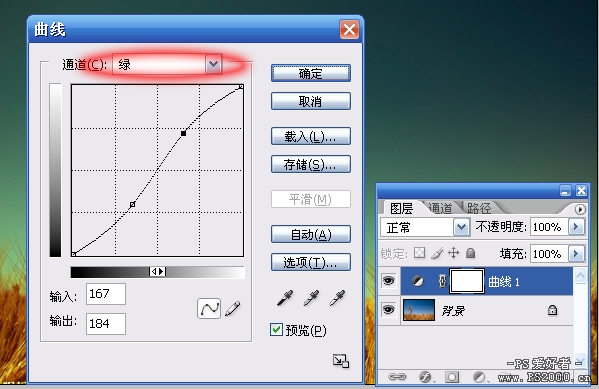 PhotoShop调出麦穗的金秋艺术色调的教程4