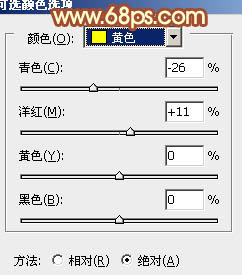 Photoshop给草地上的情侣照片加上棕黄色教程4