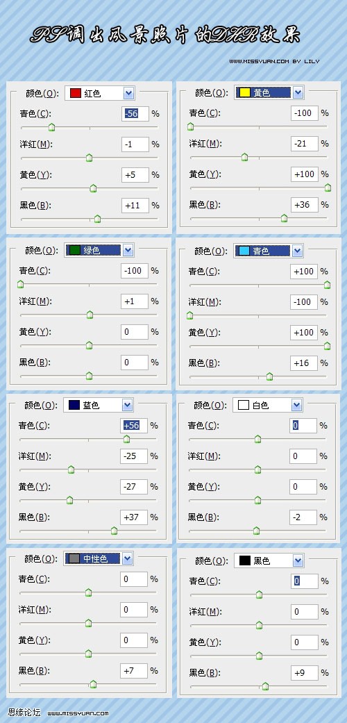 PS湖水风景调出通透的蓝色调详细教程5