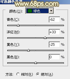 Photoshop打造柔美外景照片秋季橙黄色技巧5