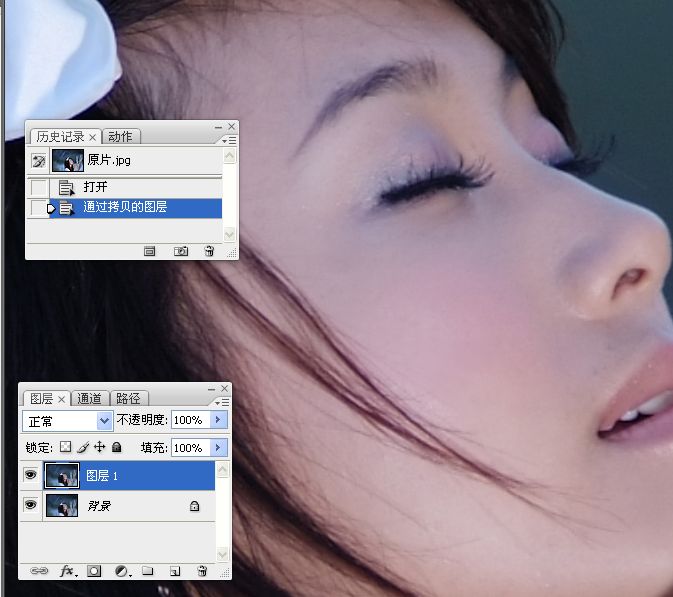 Photoshop使用LAB模式调出通透的阿宝色效果3