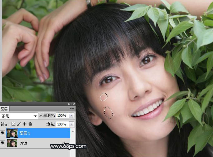 Photoshop打造干净的中性色美女照片3