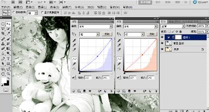 PS巧妙给曝光不当人像片调出艺术效果2篇实例教程5