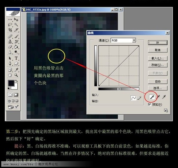 PS寻找白场,黑场,中性灰 精准校正照片偏色的方法3