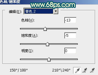 PS给海景情侣照片修改成艳丽的青黄色4