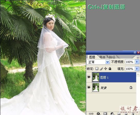 PS婚妙照调色：打造阳光下的新娘3