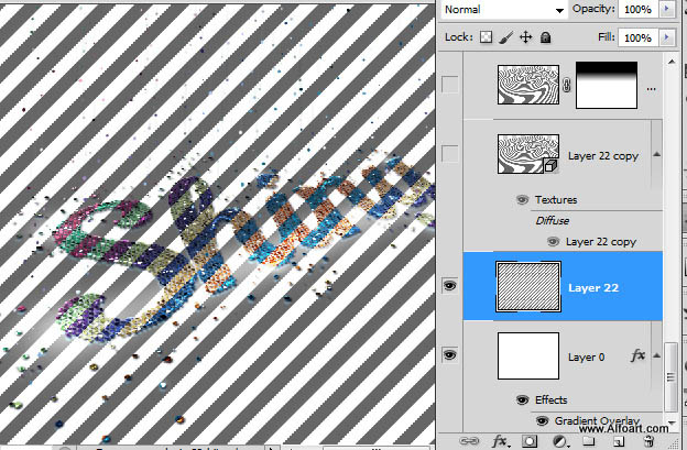 PS制作绚丽的闪光粒子字体特效35