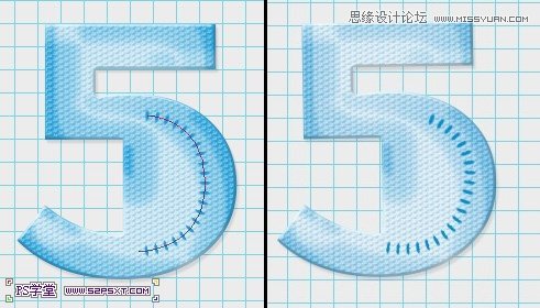 Photoshop制作彩色纹理的塑料艺术字教程13