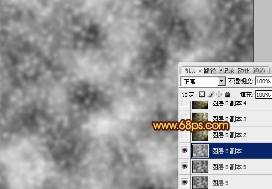 Photoshop打造碎块熔岩文字技巧5