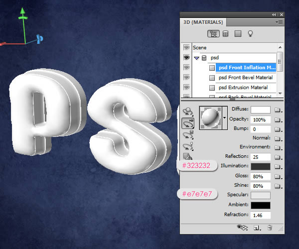 PS制作3D塑料文字教程13