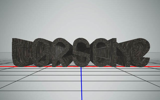 利用PS的3D工具制作个性纹理立体字7