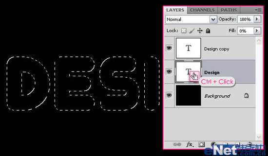 Photoshop制作发光灯泡字教程3