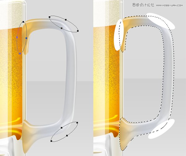 Photoshop绘制冰爽的啤酒和啤酒杯59