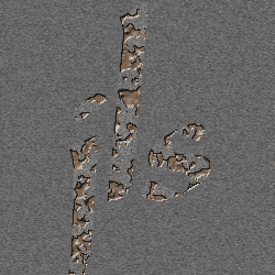 Photoshop制作蚀刻文字教程8