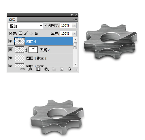 PS绘制带3D真实质感的ICON18