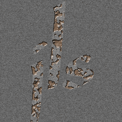 Photoshop制作蚀刻文字教程7