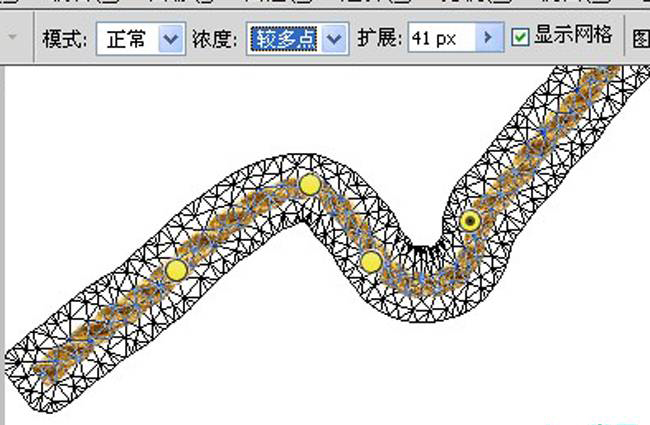 PhotoShop CS5制作变形的绳子文字效果5