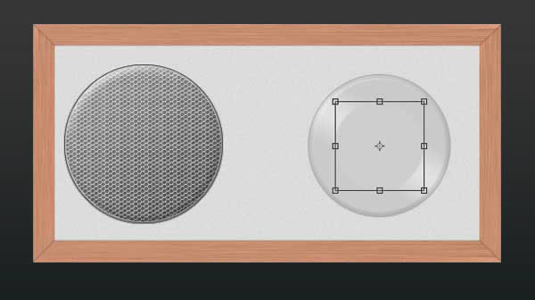 PS绘制逼真的淡雅木质收音机35