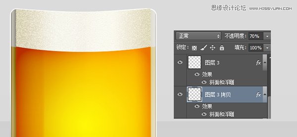 Photoshop绘制冰爽的啤酒和啤酒杯28