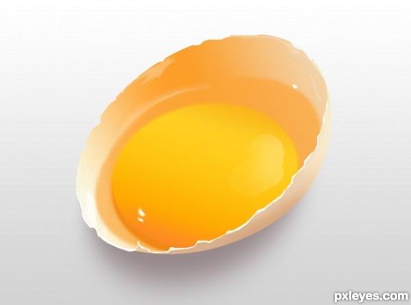 Photoshop绘制逼真蛋壳和蛋黄1