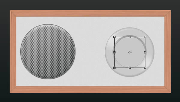 PS绘制逼真的淡雅木质收音机40