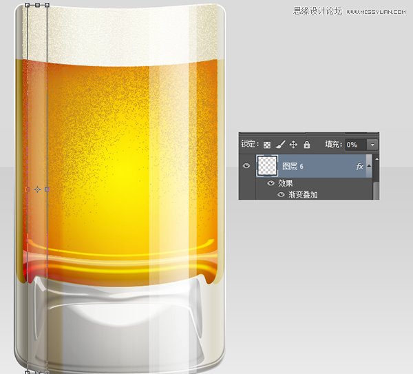 Photoshop绘制冰爽的啤酒和啤酒杯43