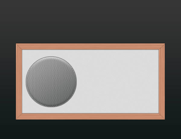 PS绘制逼真的淡雅木质收音机28