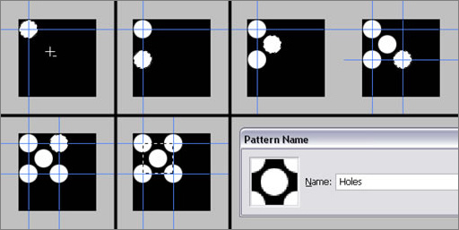 PS制作金属网孔文字效果2