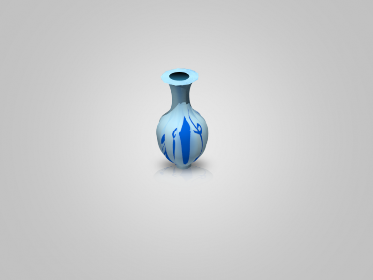 PhotoShop CS5利用3D功能渲染出立体青花瓷花瓶教程1