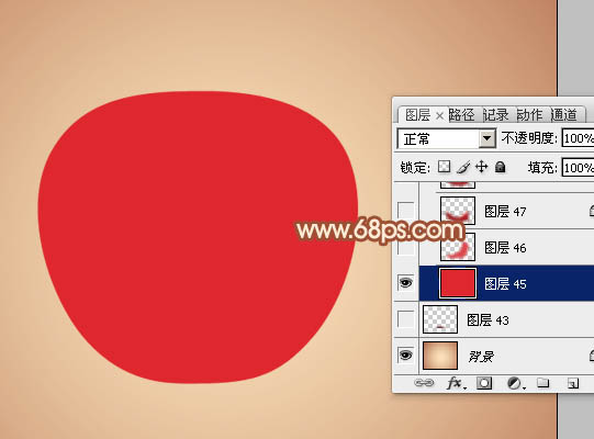 Photoshop绘制精致的水晶红苹果技巧5