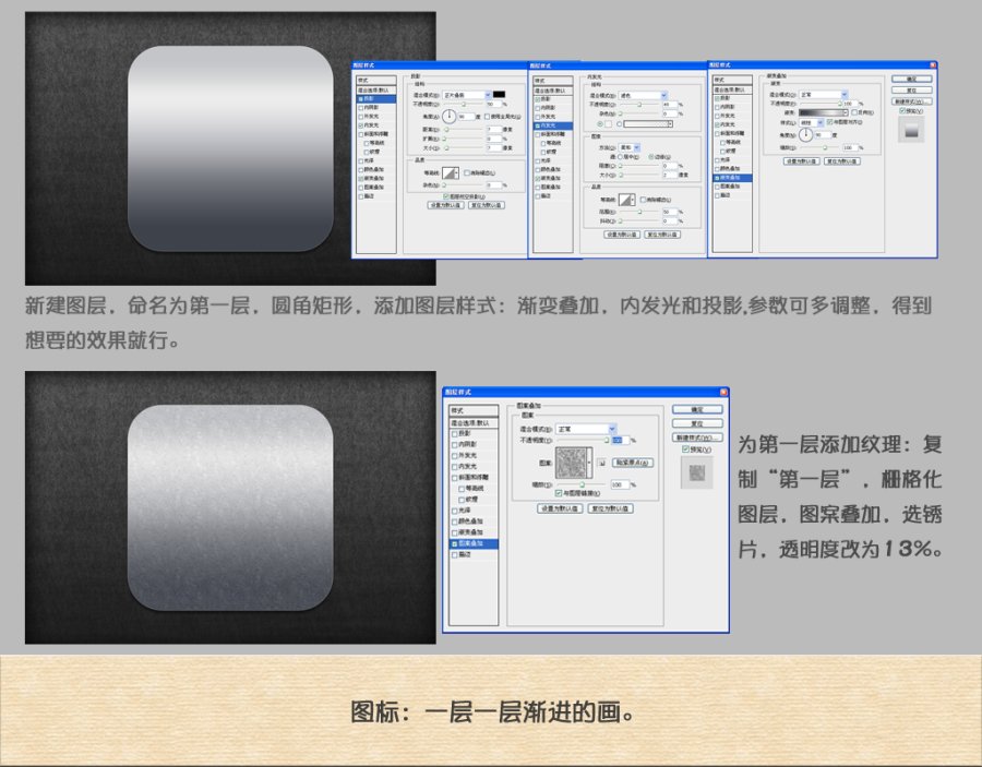 Photoshop制作立体质感的短信APP图标7