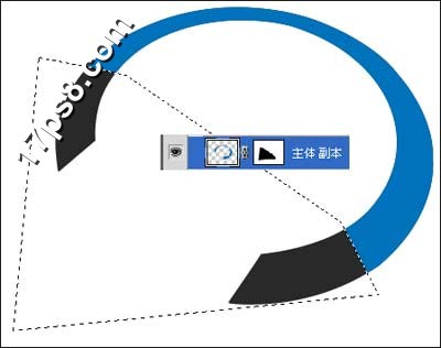 PS绘制3D质感箭头标志教程3