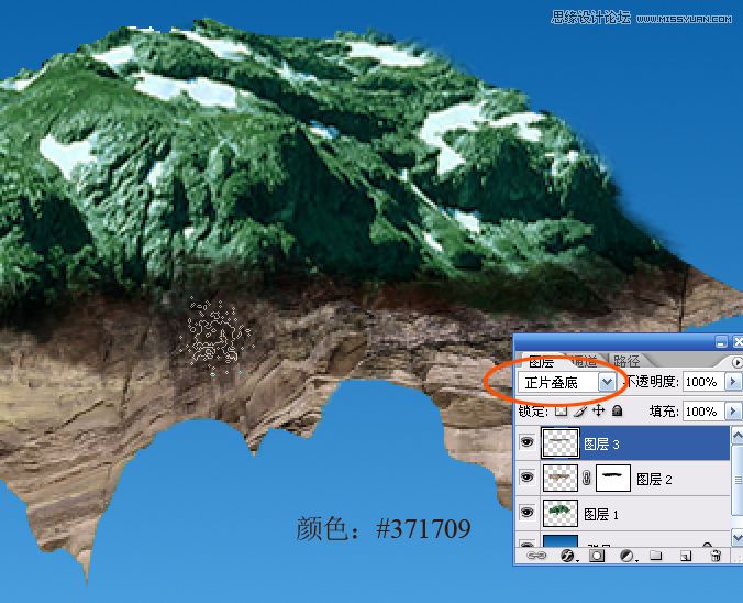 Photoshop合成在空中漂移的陆地10