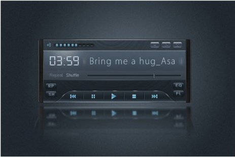 PhotoShop绘制音乐播放器界面教程1