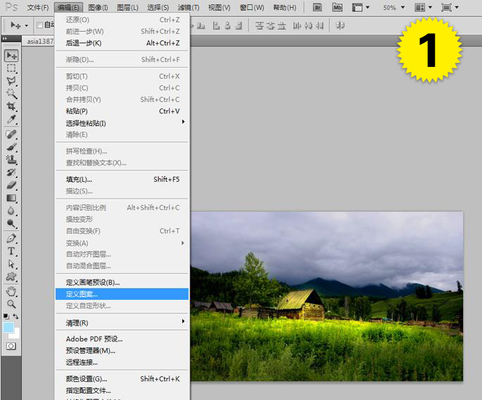 利用PhotoShop图案图章工具打造印象派油画效果教程3