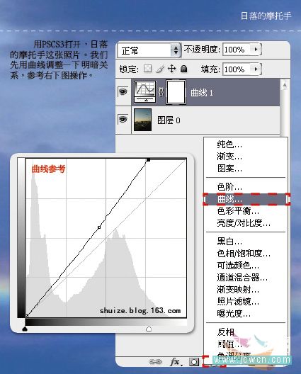 PS为照片加上夕阳的天空技巧4