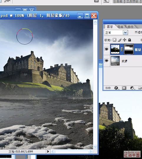 用ps合成梦幻的城堡6