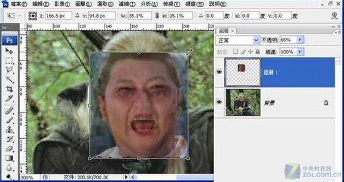 Photoshop移花接木恶搞人面合成4