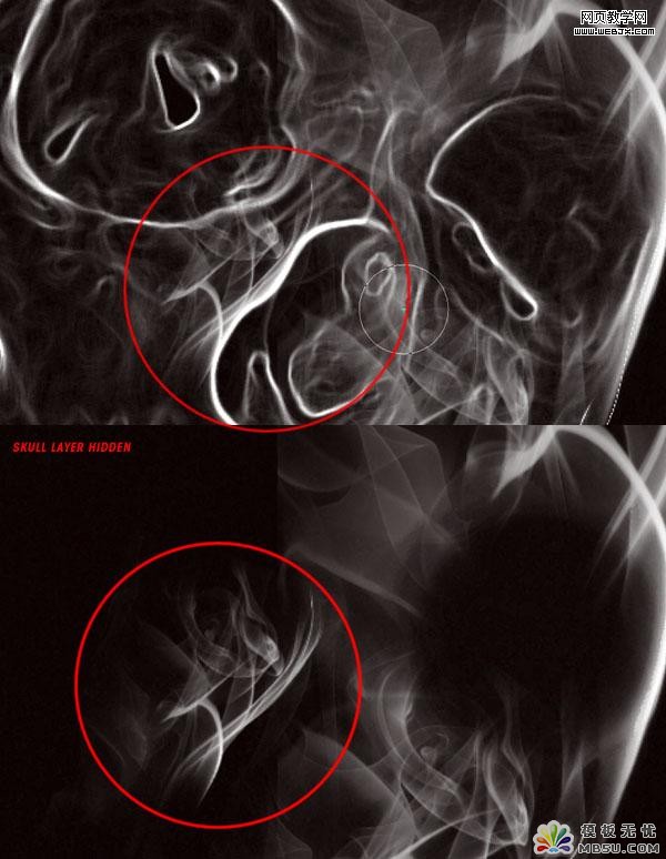 用PS合成骷髅烟雾禁烟标志23