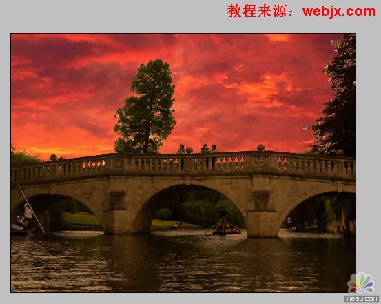 用PS合成唯美夕阳风景2