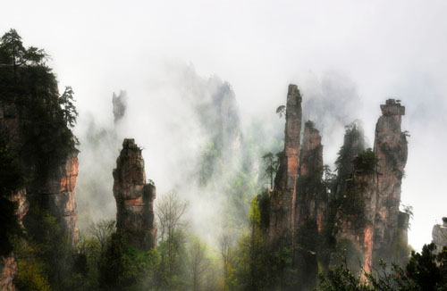 PhotoShop构建虚幻仙境太极阁场景效果合成教程4